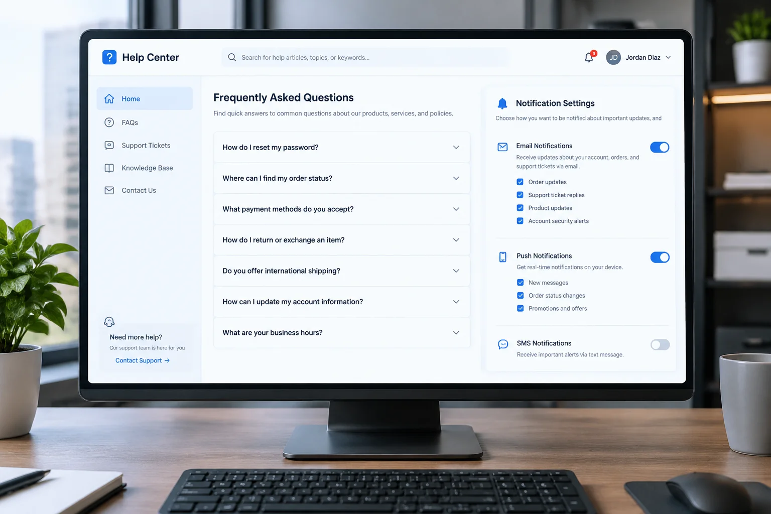 Fan FAQ and Alert Notification System